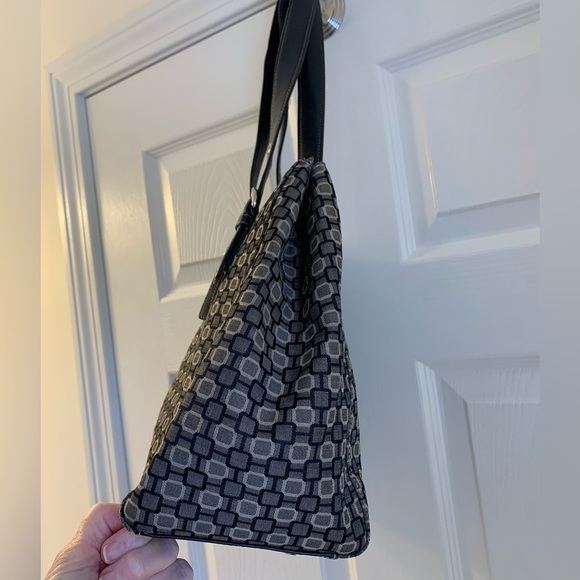 Nine West Black and Gray Geometric Shoulder Bag - Picture 4 of 15